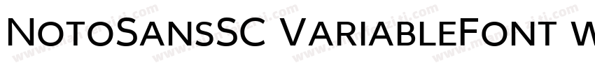 NotoSansSC VariableFont wghtttf字体转换